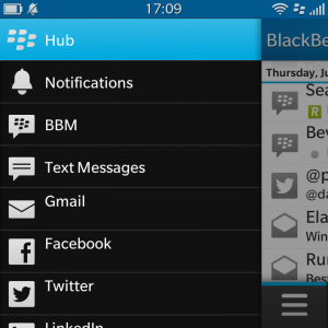 BlackBerry Q5 Screenshot