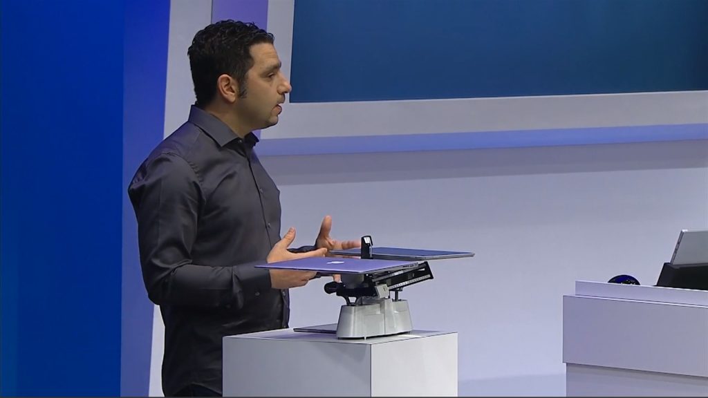 Microsoft's new Surface Pro 3 outweighed by a 13 inch Apple MacBook Air