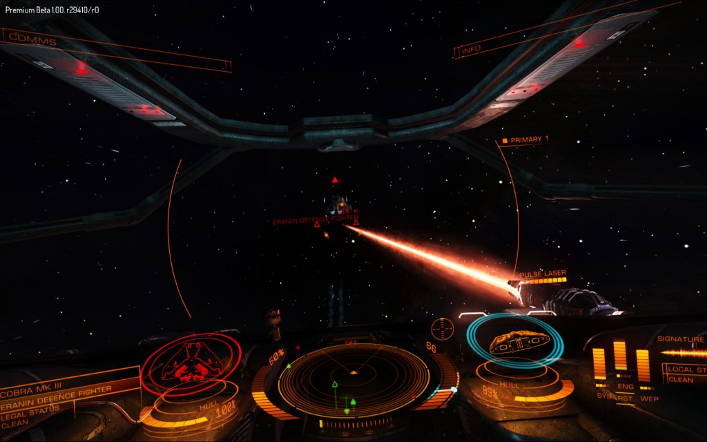 The starting laser needs about 200 direct hits to take down an enemy ship. Yeah.