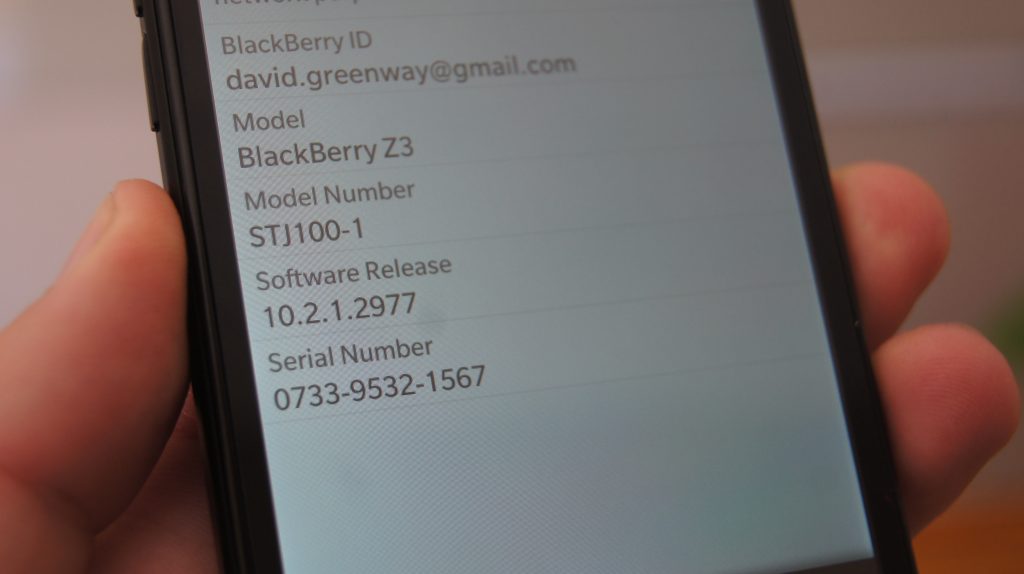 BlackBerry Z3 Hardware