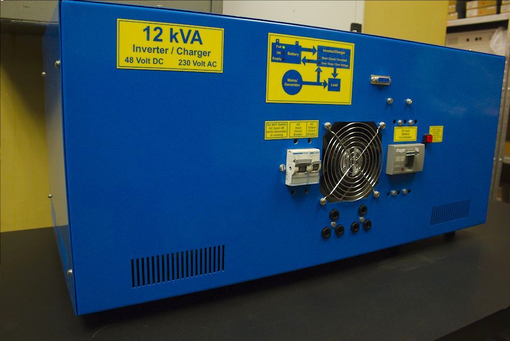 Netshield's inverter is a custom designed box built in South Africa.