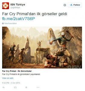 The IGN Turkey Twitter account has since been suspended.