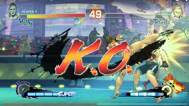 Street Fighter Mod Recreates Holm knocking out Rousey