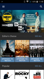 ShowMax - In-App View