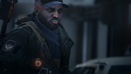 Does this look like the face of a Division agent having fun? No, he's sad, probably because he was pwned by a cheater.