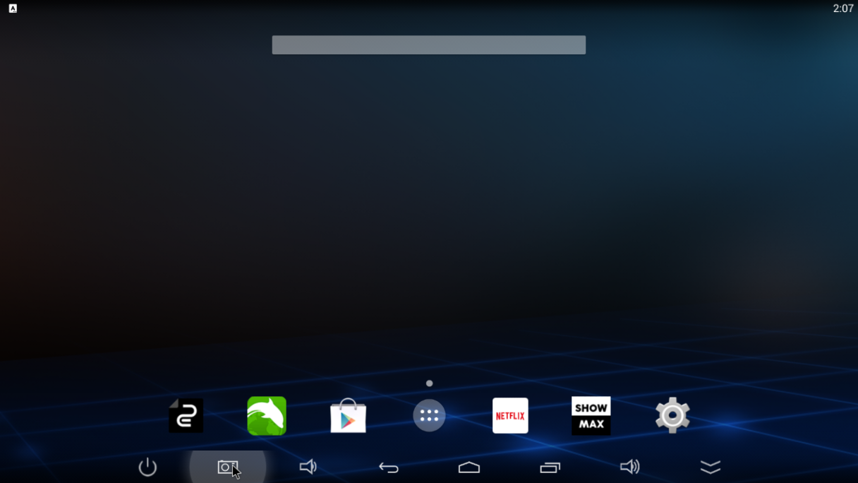 The default homescreen has everything you need for a smart TV.