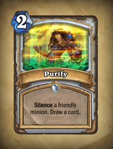The only thing this card will be purifying, is itself.