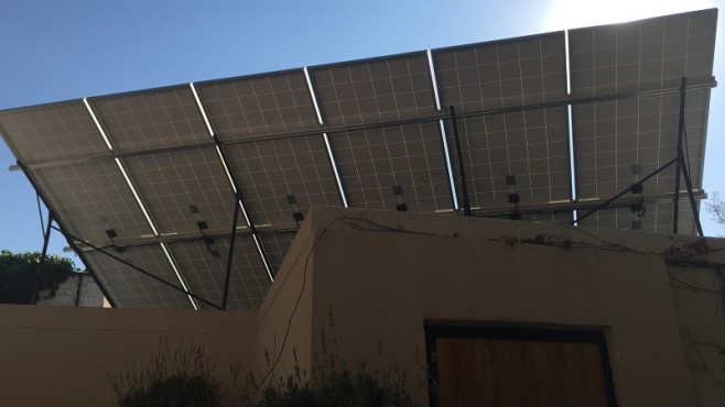 Solar panels in Parkhurst.