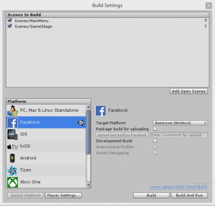 Exporting games from Unity to Facebook is easy.