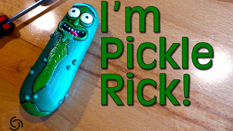 Rick and Morty Pickle Rick 3D Print Header Image 1