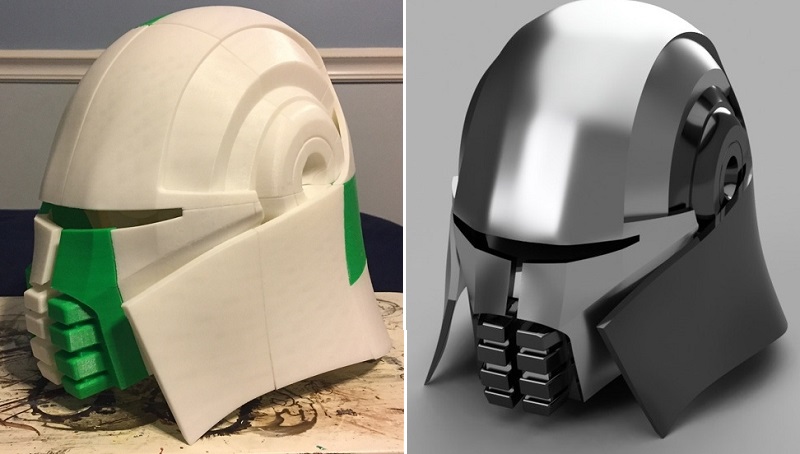 Star Wars The Force Unleashed Starkiller 3D Printed Helmet Header 1
