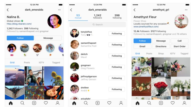 Instagram tests out new profile layouts, but photo grid staying intact