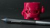 3D Printed Super Meat Boy Wacom Pen Stand Header