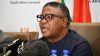 Transport Minister Fikile Mbalula addressing members of the media at the release the 2019/20 Festive Season Road Safety Report, Ronnie Mamoepa Media Room, GCIS Tshedimosetso House. 23/01/2020