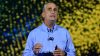 Brian Krzanich, Intel Corporation chief executive officer, opens the 2018 Consumer Electronics Show (CES) during a keynote address on Monday, Jan. 8, 2018, in Las Vegas. Intel displays how the power of data is affecting our daily lives at the event, which runs Jan. 9-12. (Credit: Walden Kirsch/Intel Corporation)