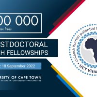 UCT SDG postdoctoral research fellowship